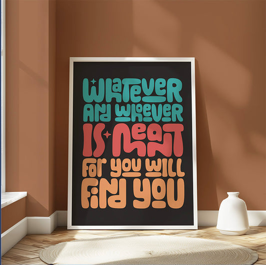 Meant - Typography Wall Art