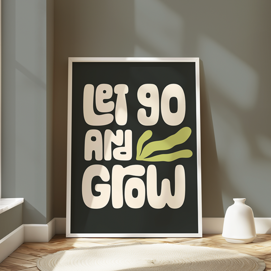 Let Go - Typography Wall Art
