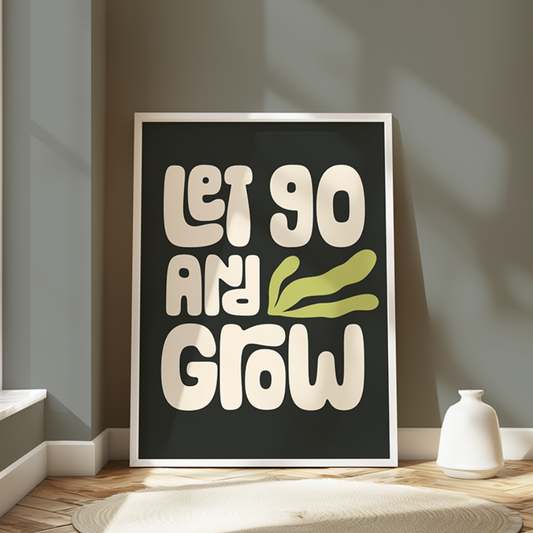 Let Go - Typography Wall Art