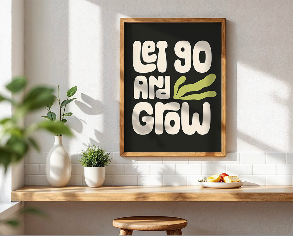 Let Go - Typography Wall Art