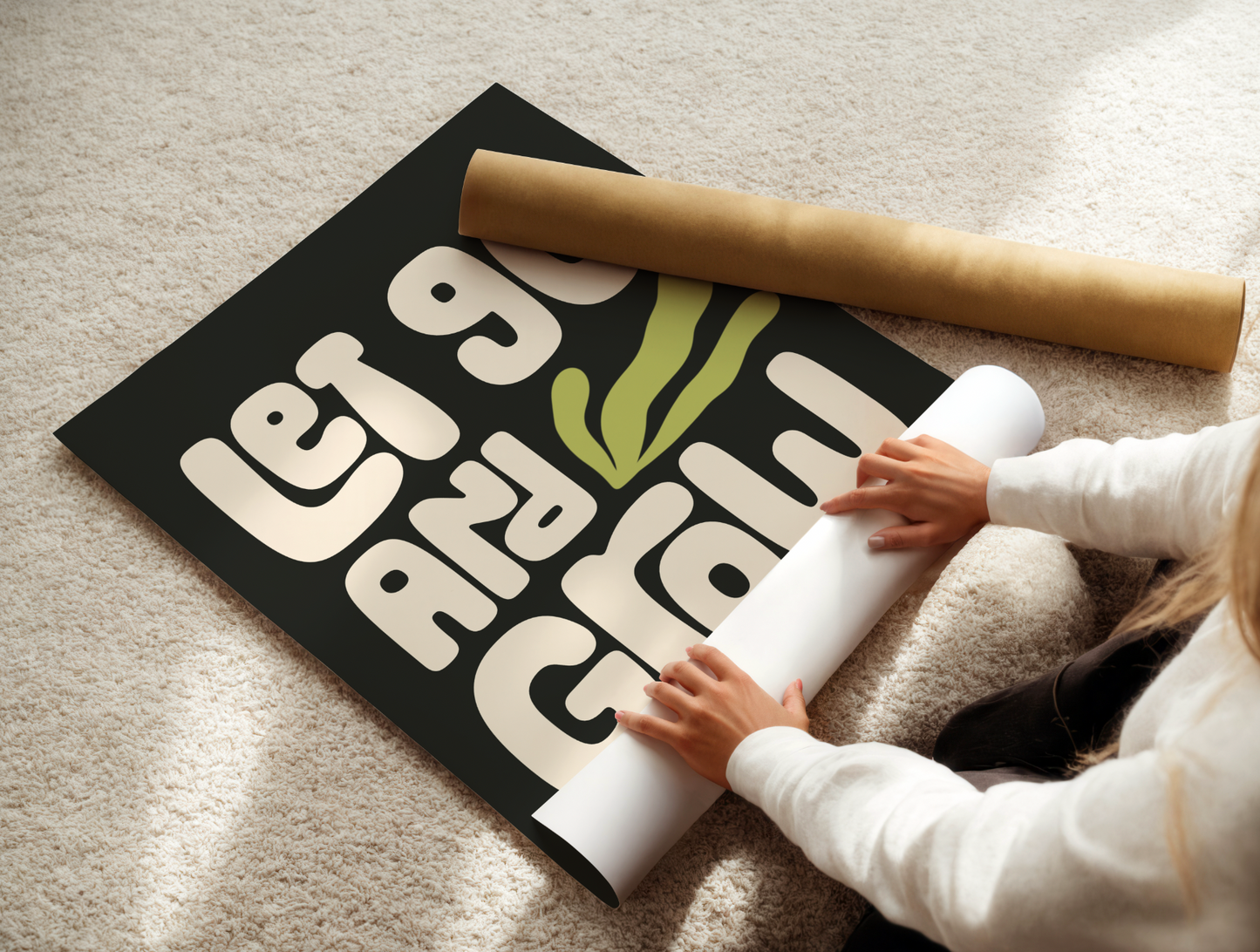 Let Go - Typography Wall Art