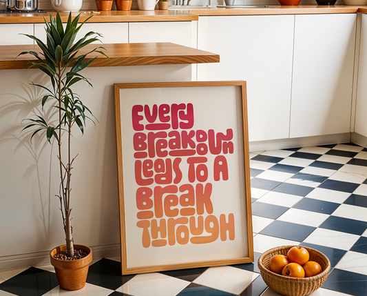 Breakthrough - Typography Wall Art
