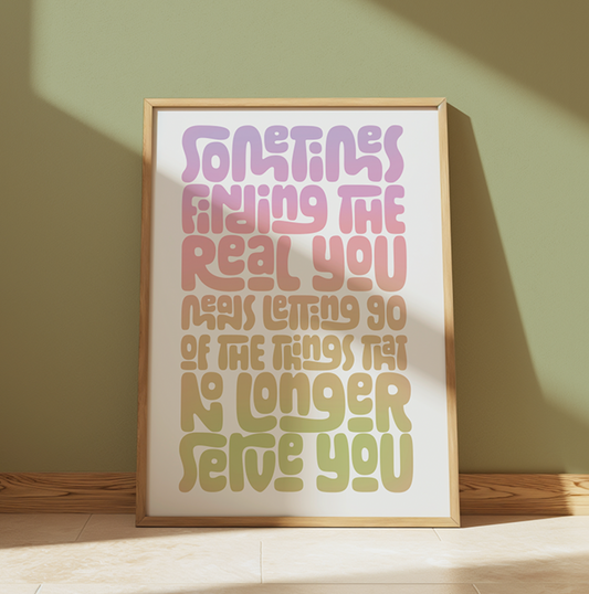 Finding You - Typography Wall Art