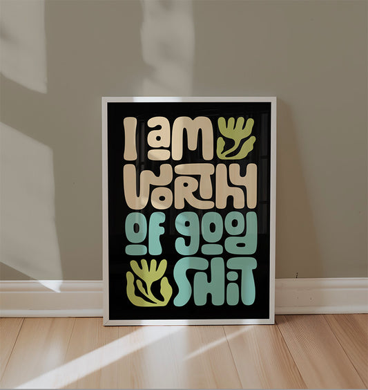 Worthy - Typography Wall Art