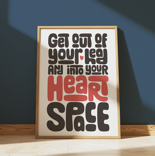Heartspace - Typography Wall Art