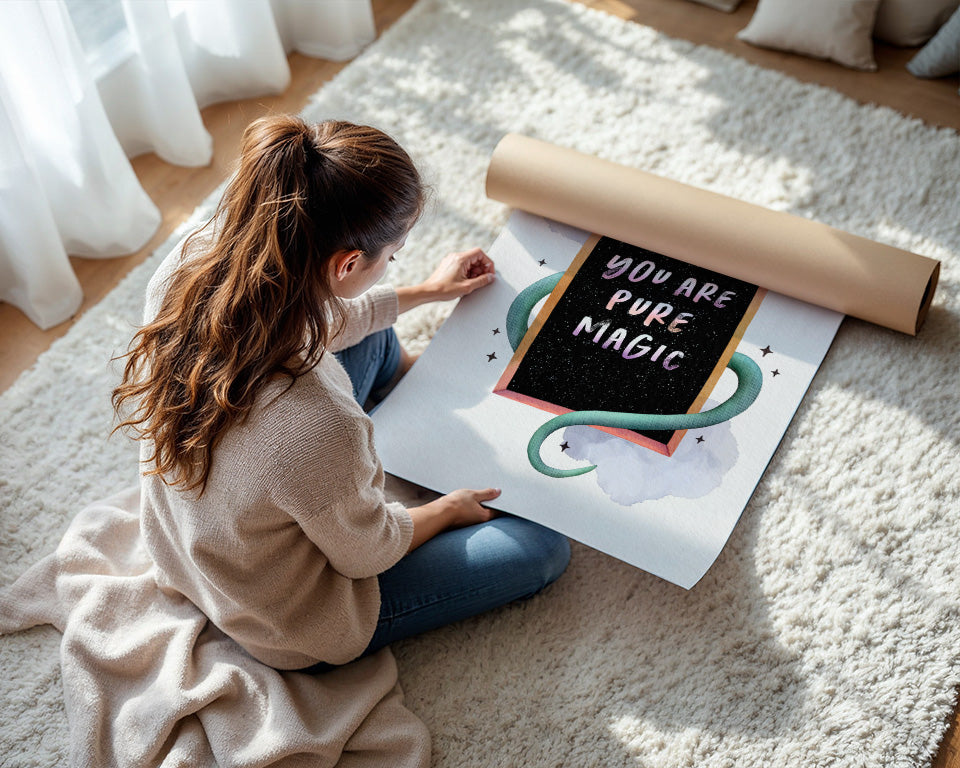 Magic- Watercolor Snake Art Print