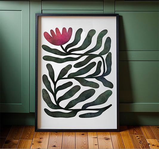 Stem - Watercolor Floral Art Print