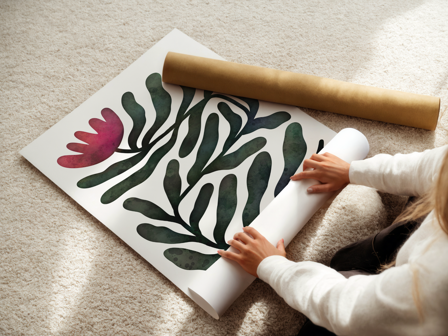 Stem - Watercolor Floral Art Print