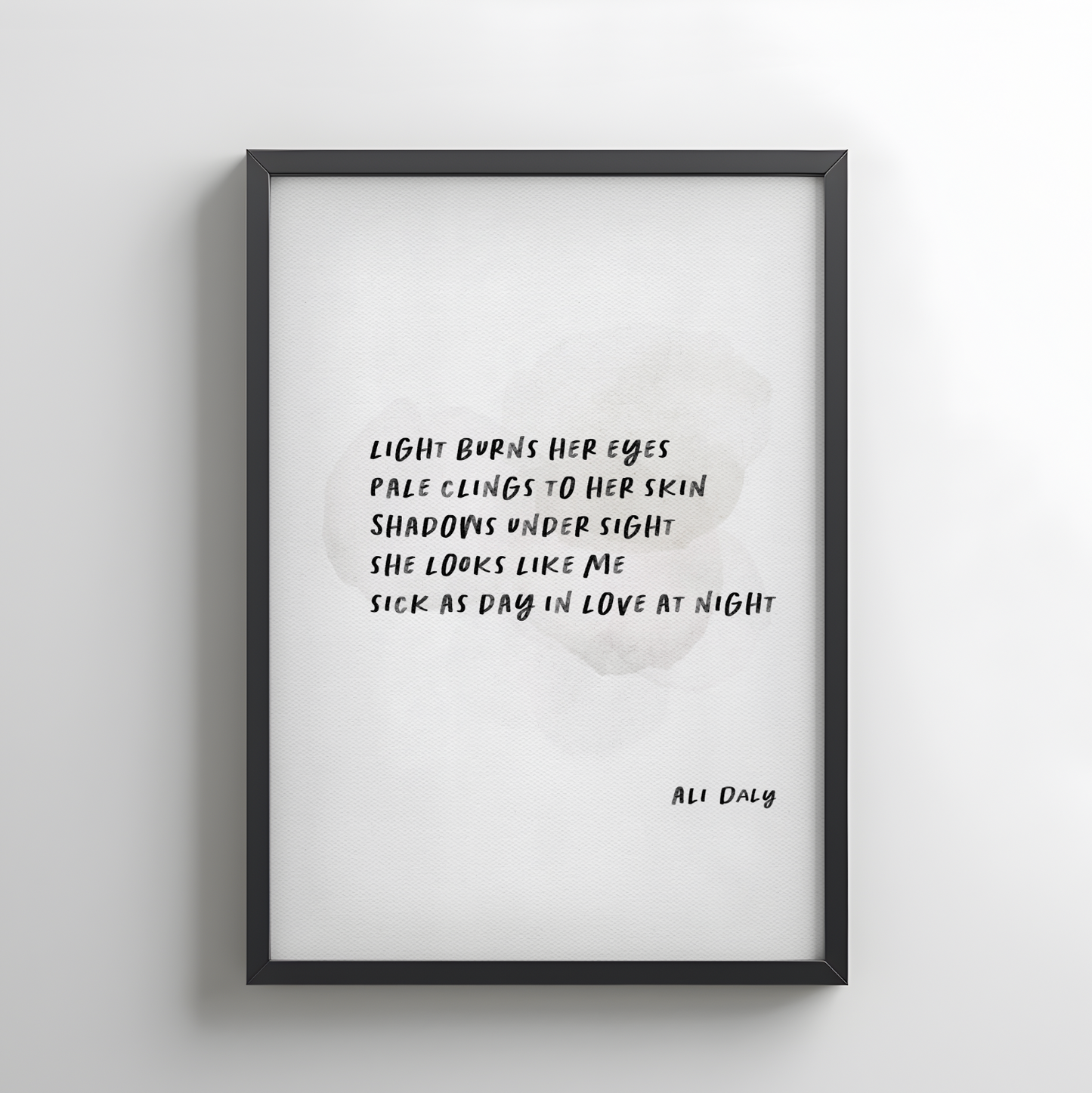 She- Poetry Wall Print