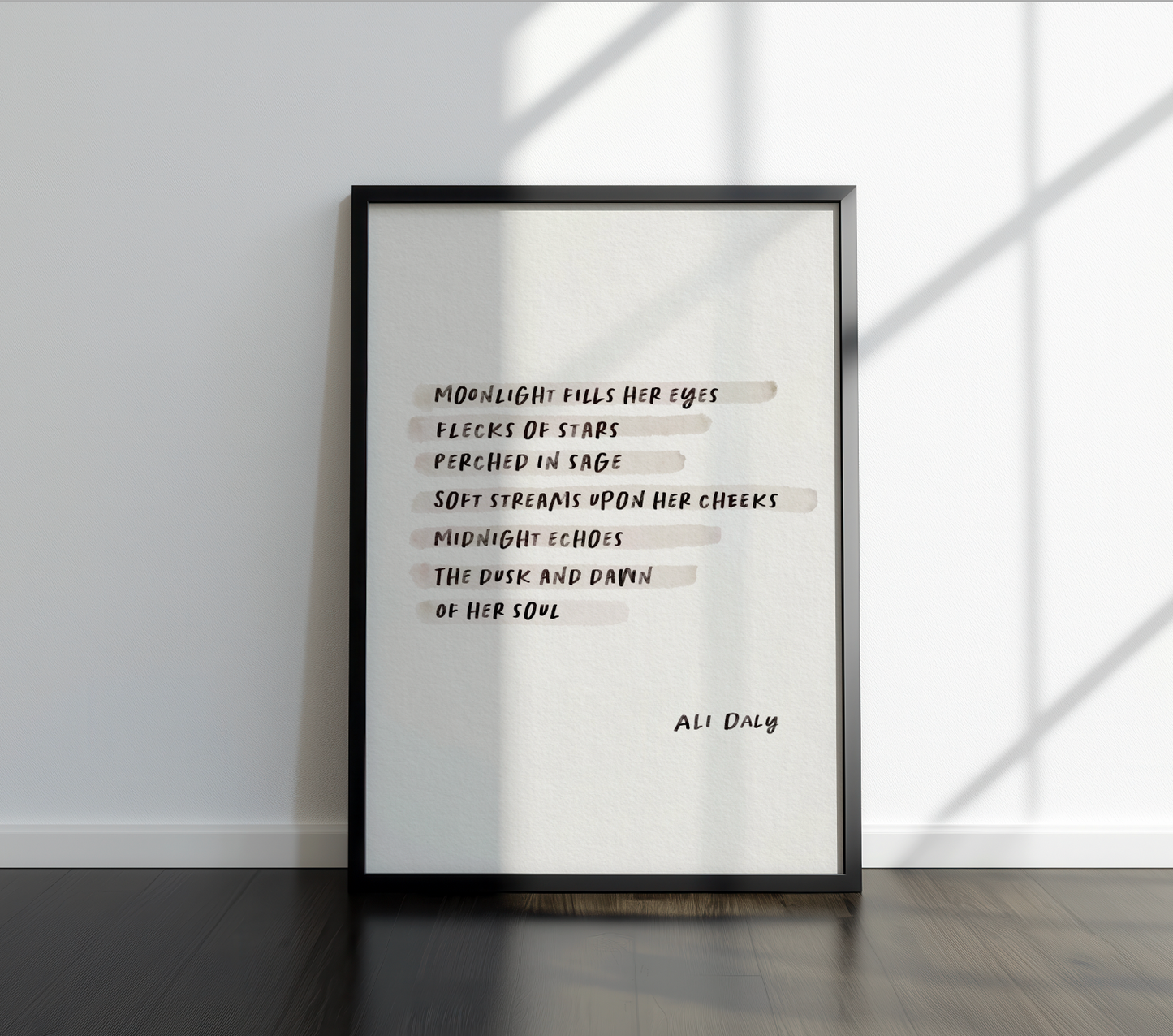 Stars- Poetry Wall Print
