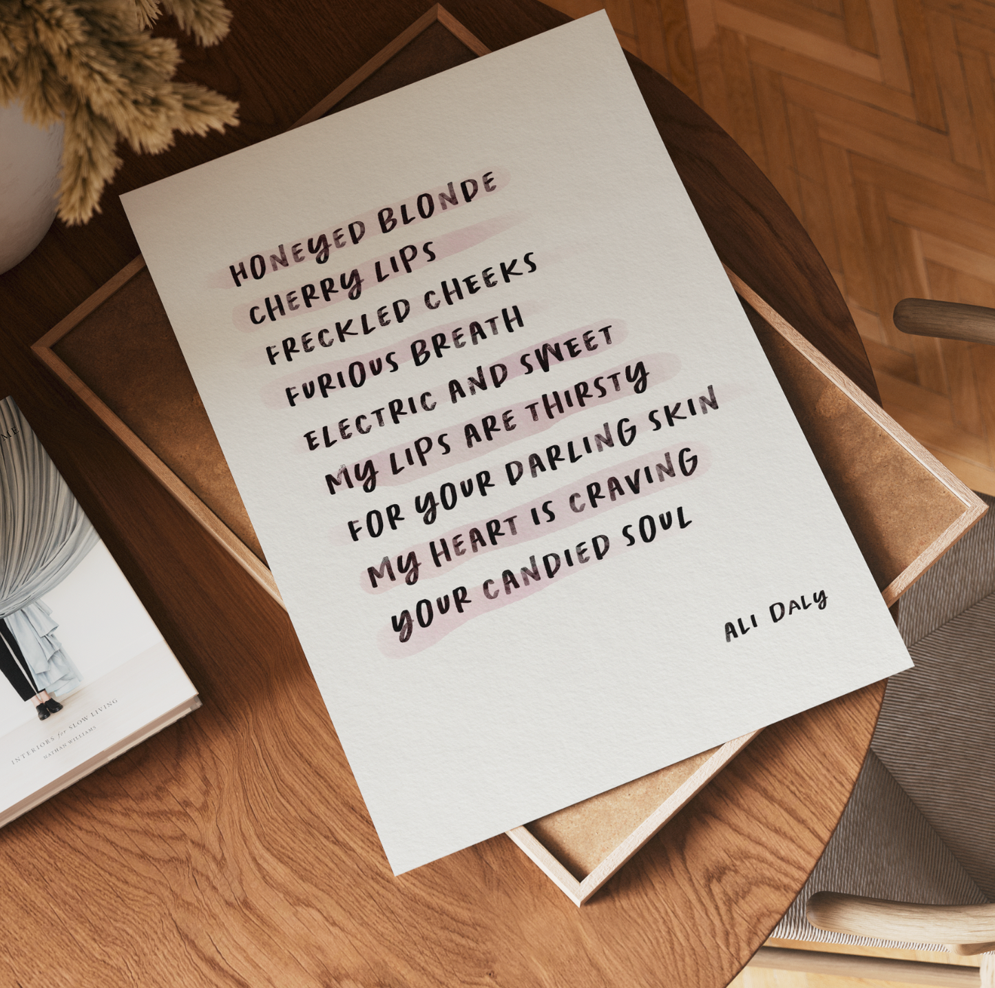 Thirsty- Poetry Wall Print