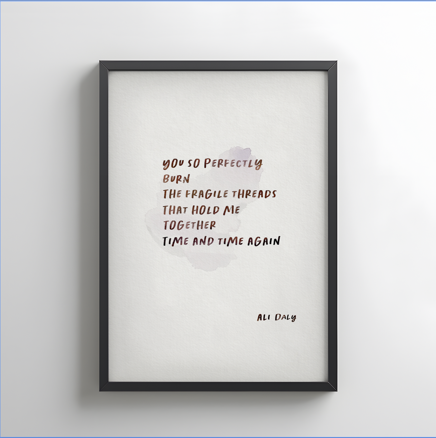 Threads- Poetry Wall Print