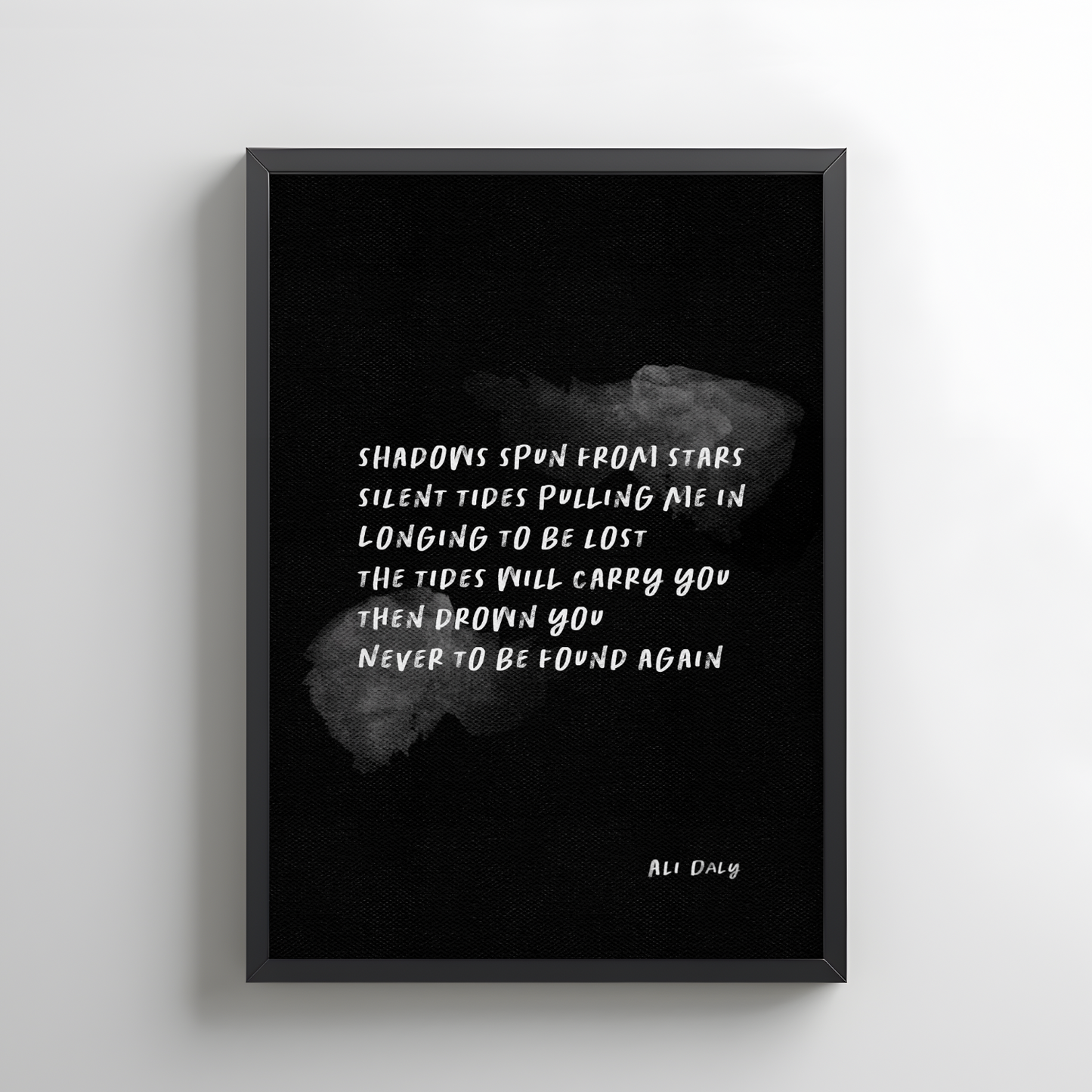 Tides- Poetry Wall Print