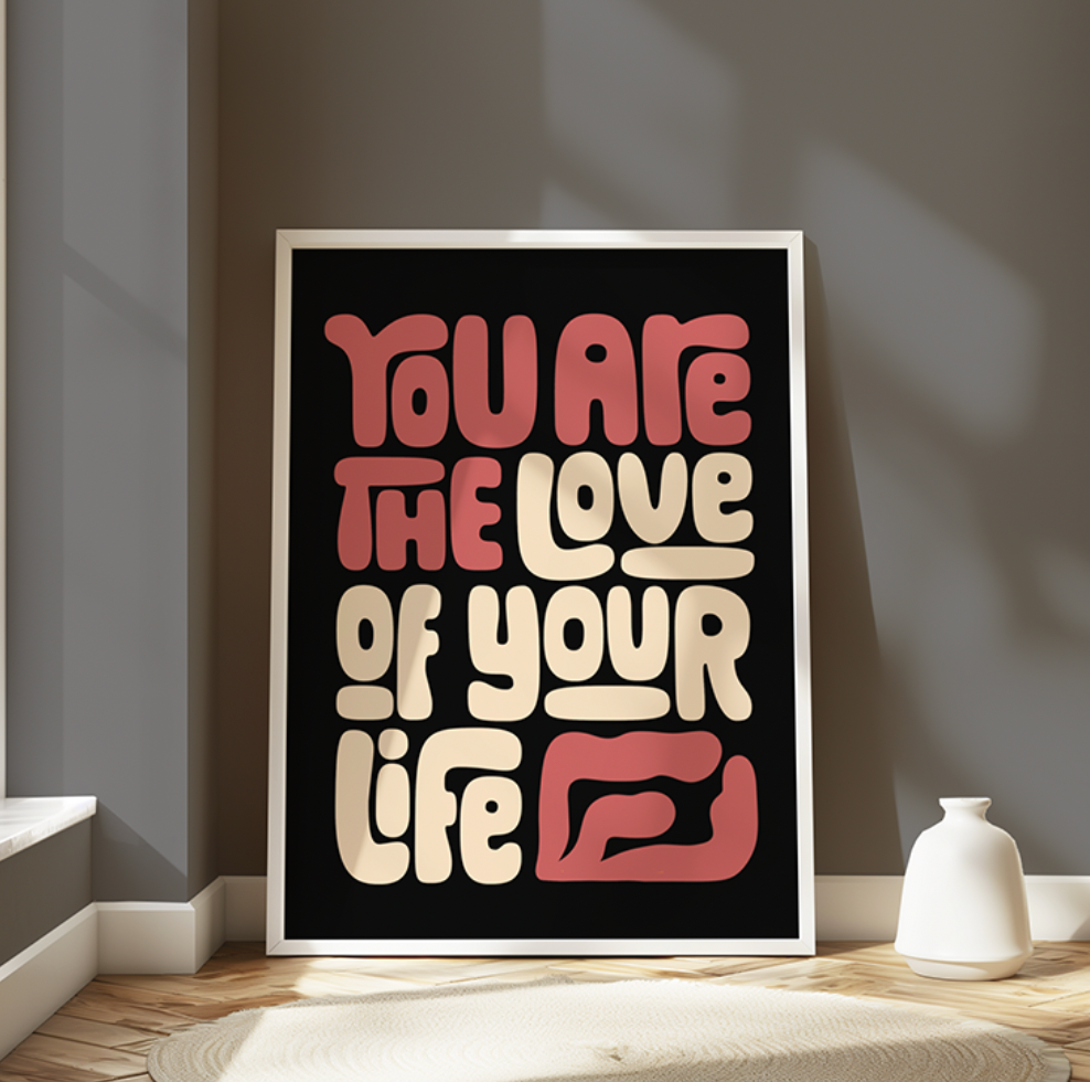 Self Love - Typography Wall Art
