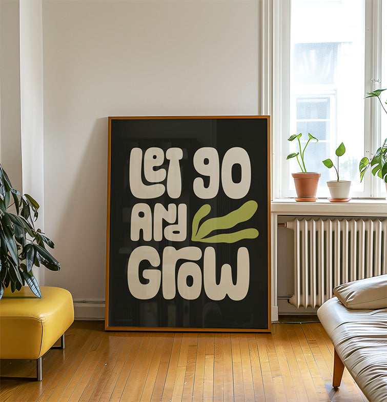 Let Go - Typography Wall Art