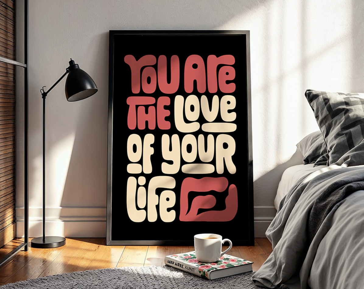 Self Love - Typography Wall Art