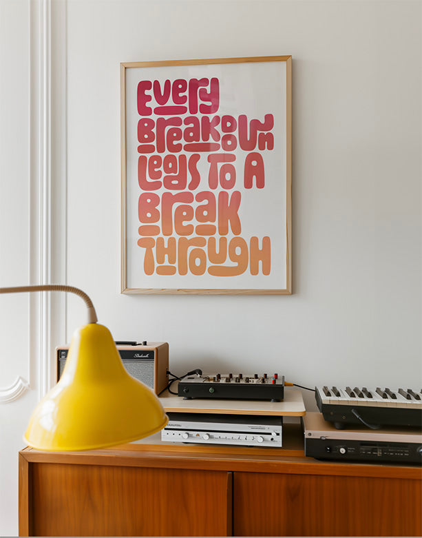 Breakthrough - Typography Wall Art