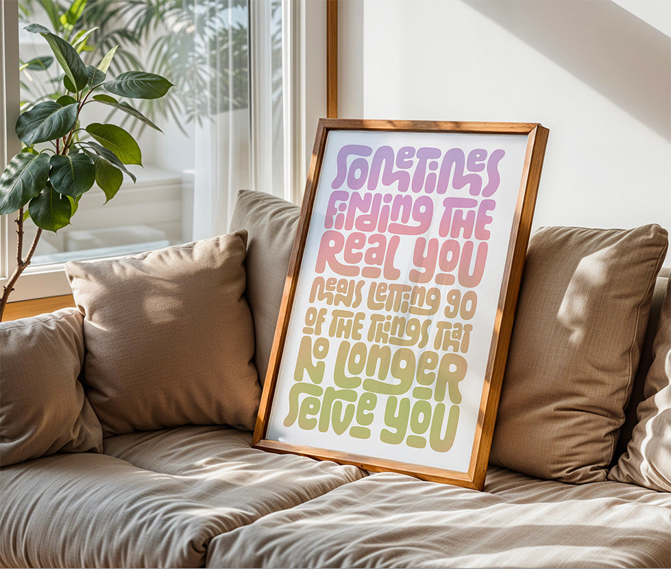 Finding You - Typography Wall Art
