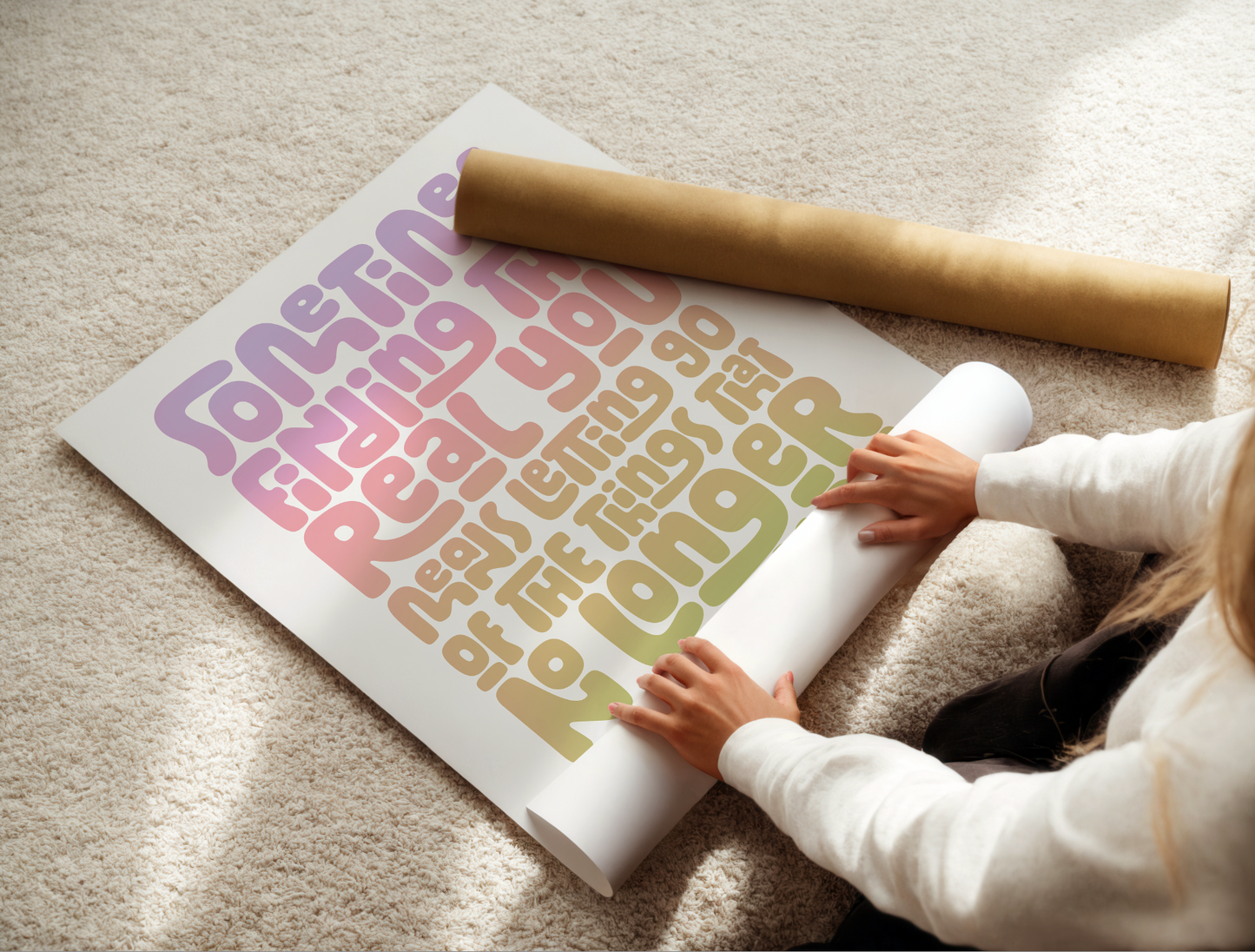 Finding You - Typography Wall Art