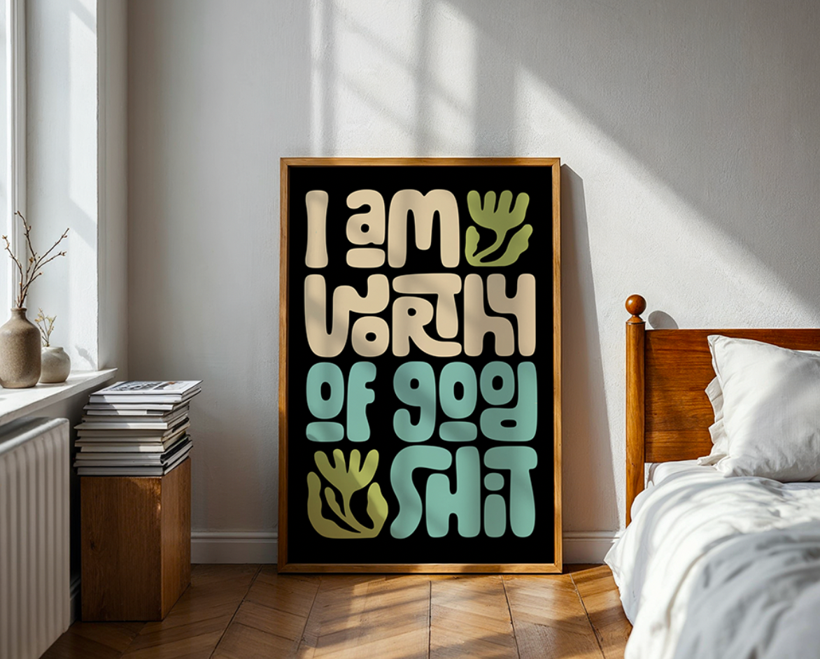 Worthy - Typography Wall Art