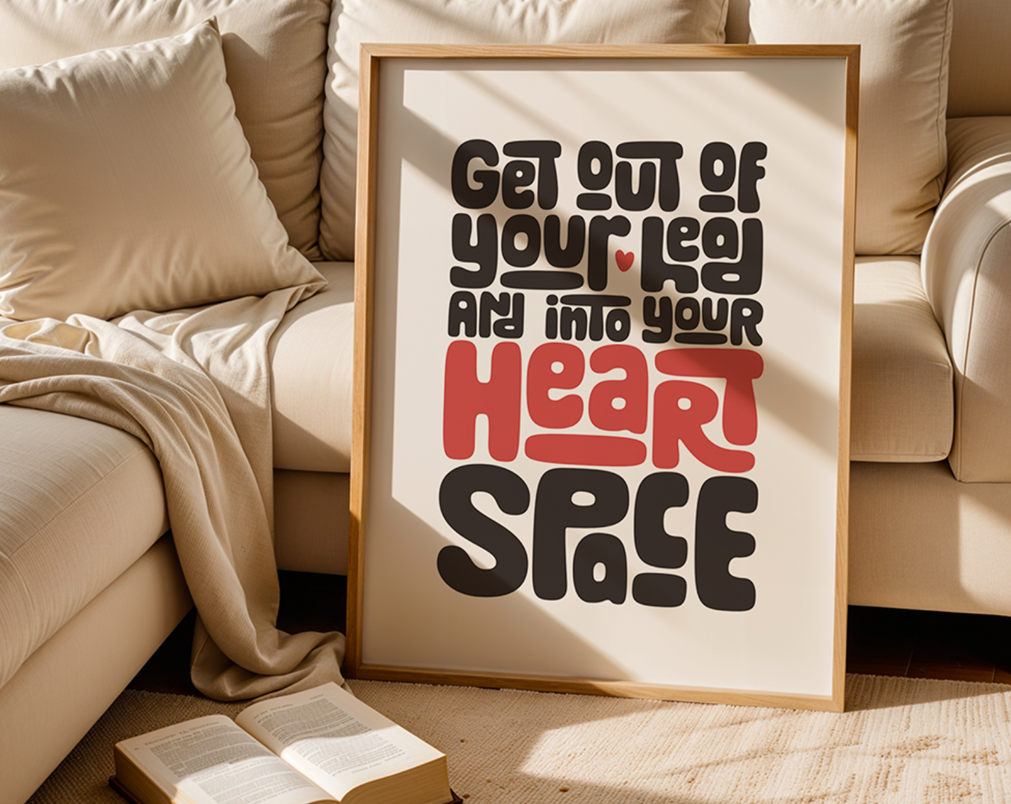 Heartspace - Typography Wall Art