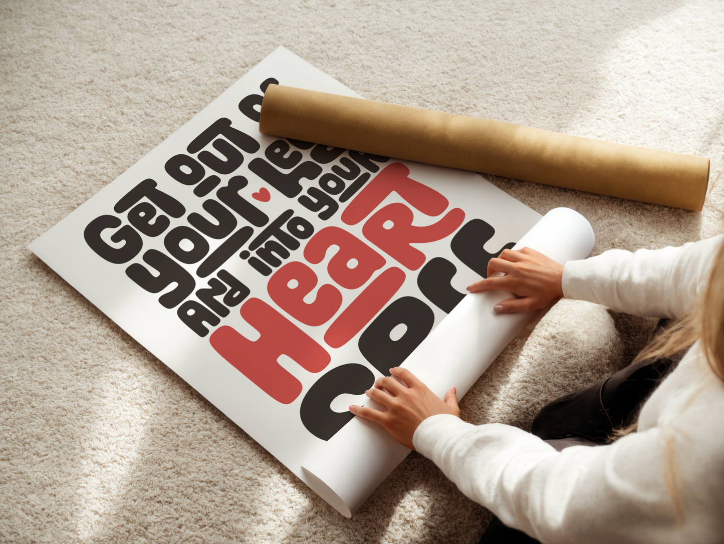 Heartspace - Typography Wall Art
