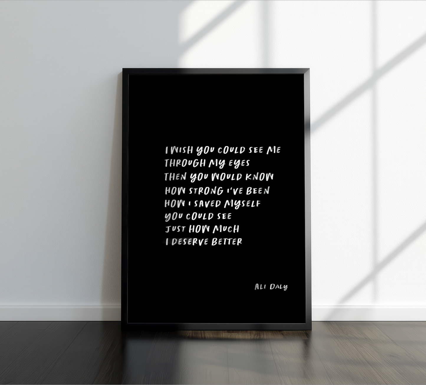 If Only- Poetry Wall Print