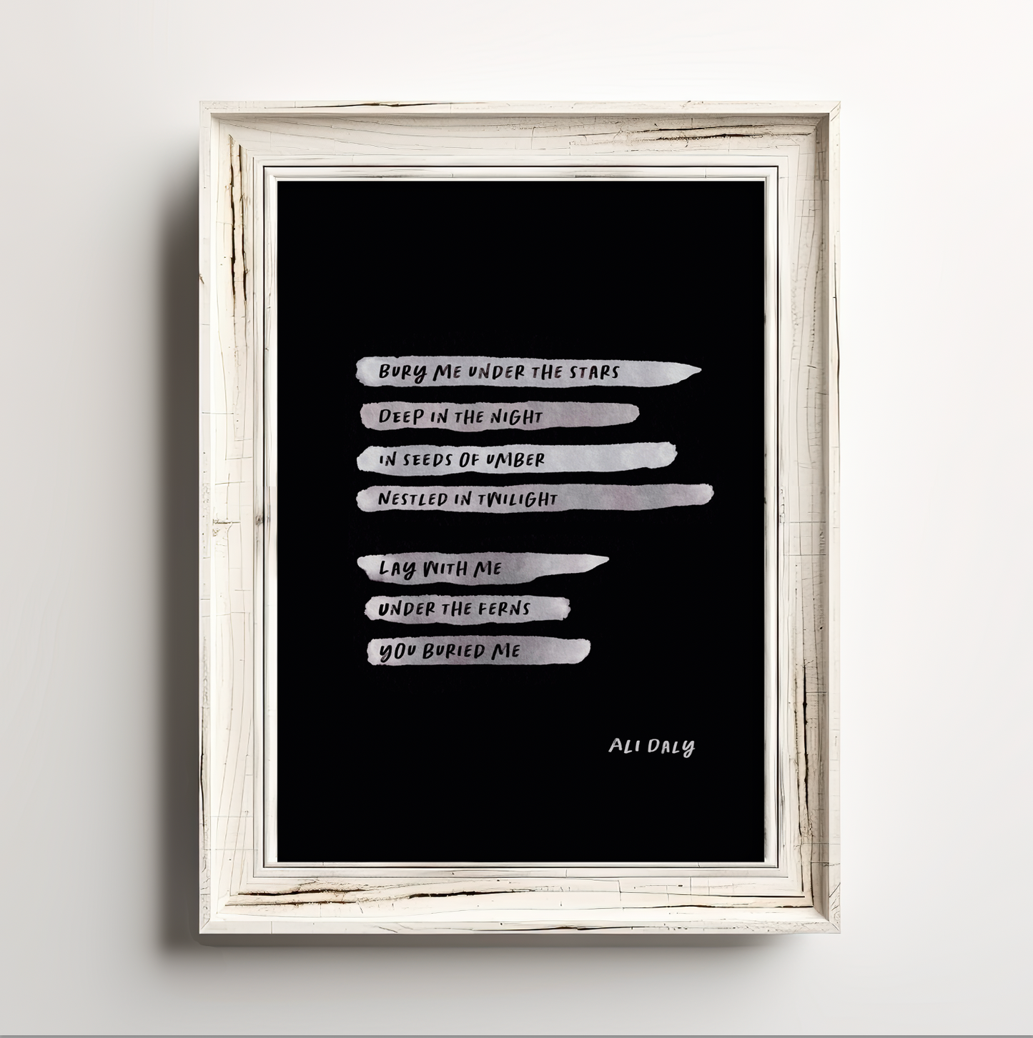 Lay With Me- Poetry Wall Print