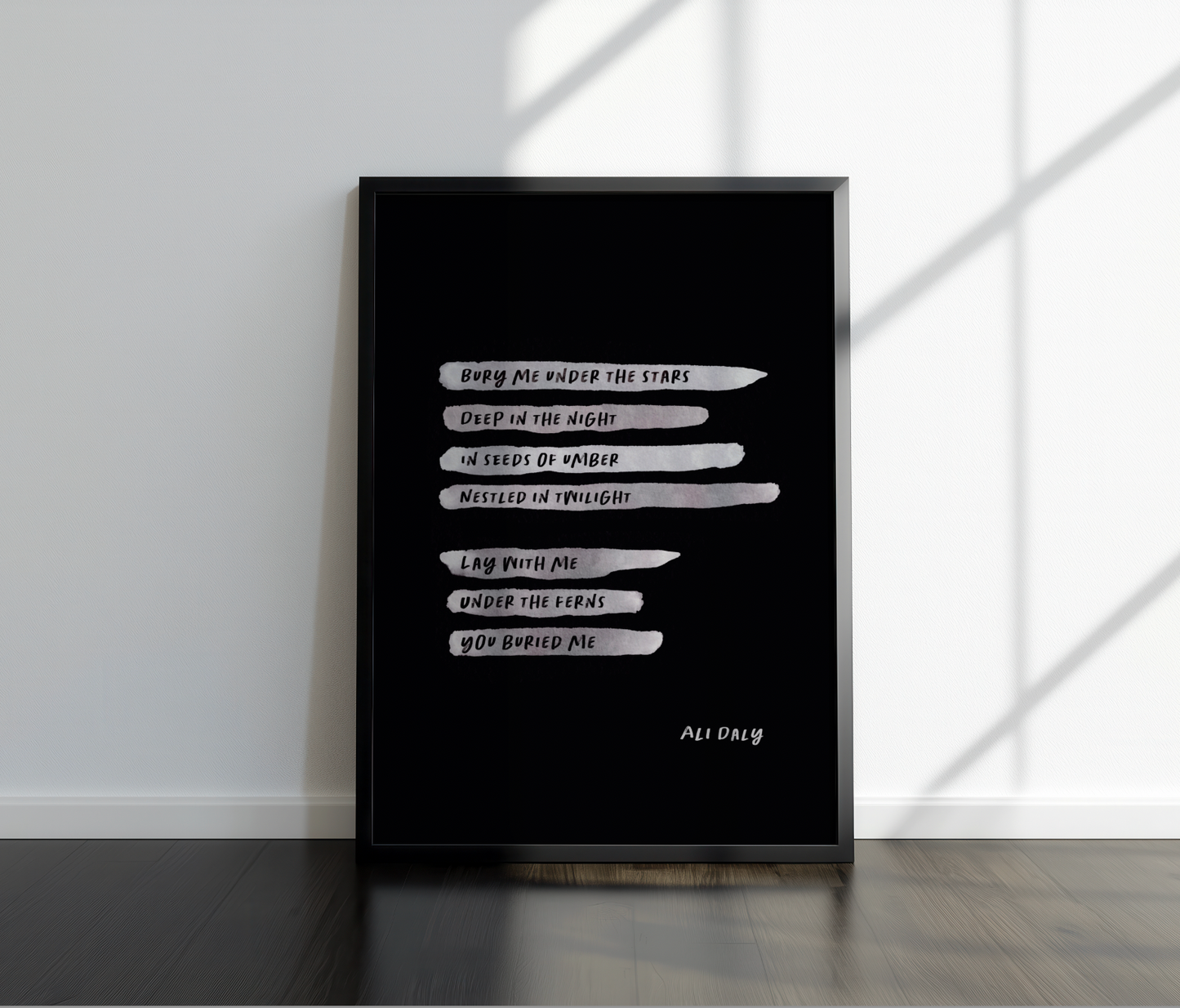 Lay With Me- Poetry Wall Print