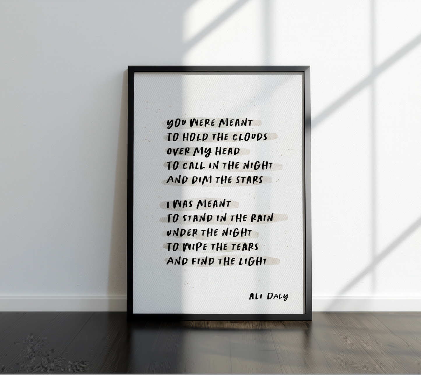 Meant- Poetry Wall Print