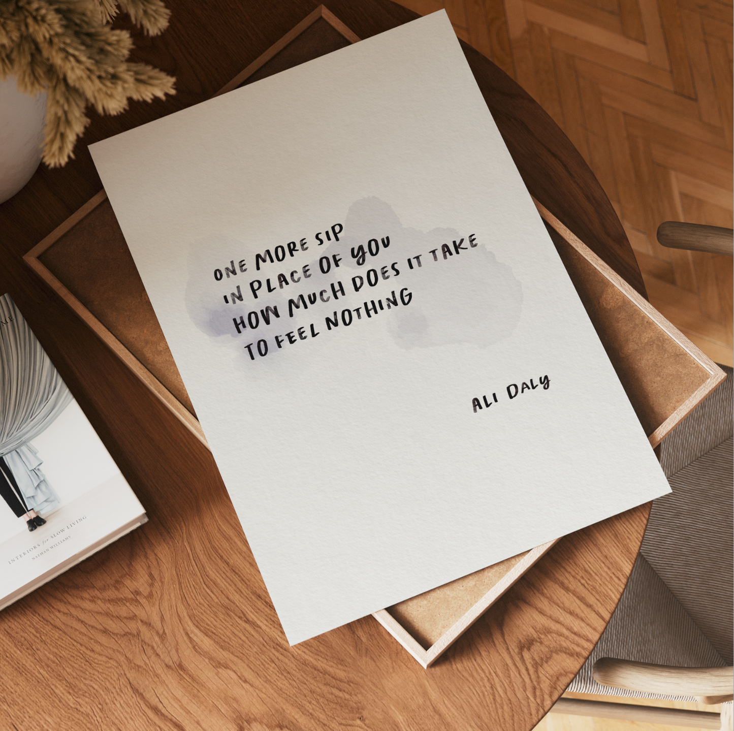 Nothing- Poetry Wall Print