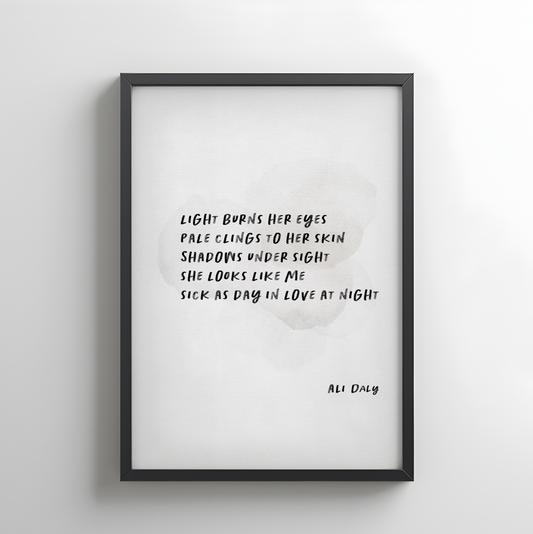 She- Poetry Wall Print