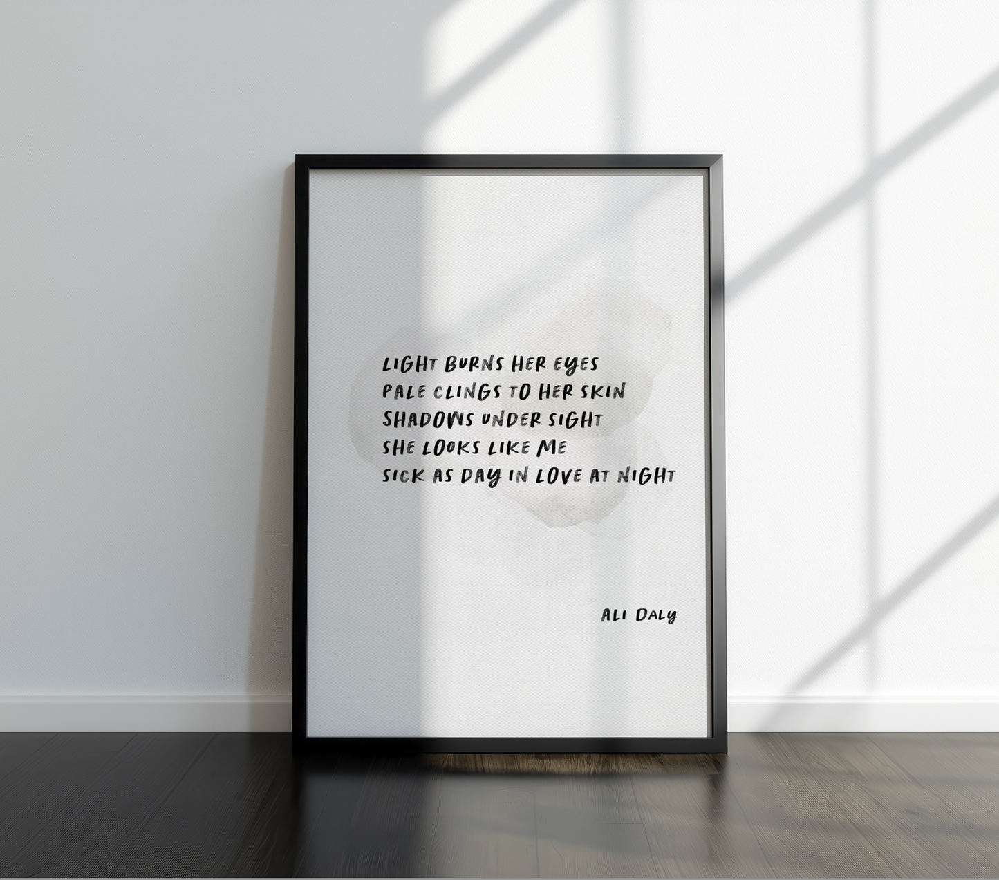 She- Poetry Wall Print