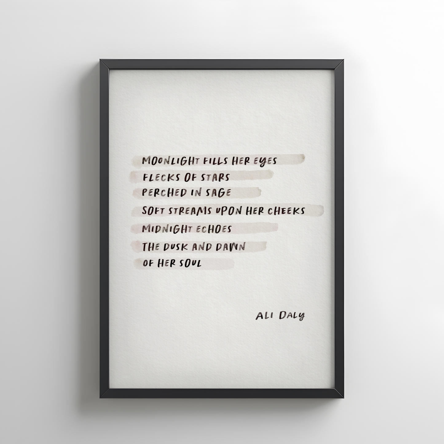 Stars- Poetry Wall Print